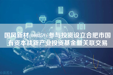 国风新材(000859):参与投资设立合肥市国有资本战新产业投资基金暨关联交易