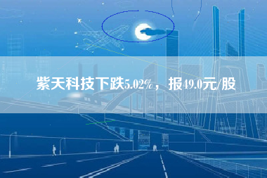 紫天科技下跌5.02%，报49.0元/股