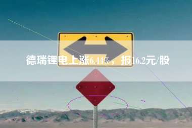 德瑞锂电上涨6.44%，报16.2元/股