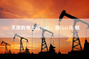 天银机电上涨5.03%，报14.61元/股