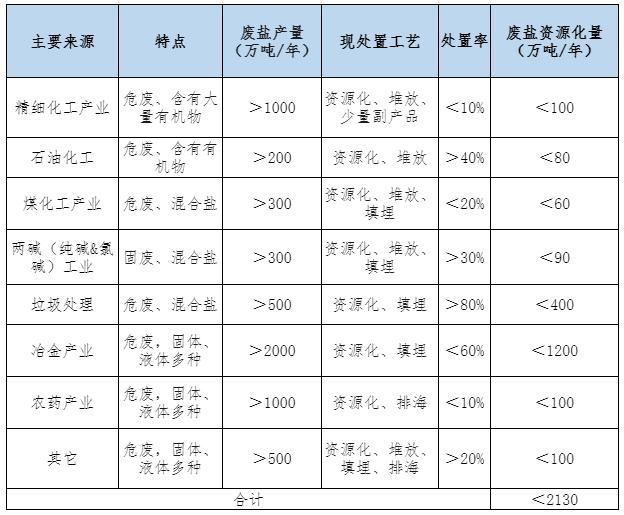 2024废盐资源化行业市场发展现状及处置规模情况分析